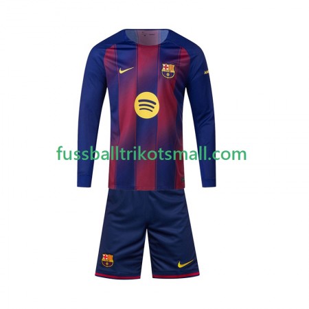Fußballtrikots FC Barcelona Kinder 2025-2026 Langarm Heimtrikotsatz kaufen Fußballtrikots FC Barcelona Kinder 2025-2026 Langarm Heimtrikotsatz kaufen